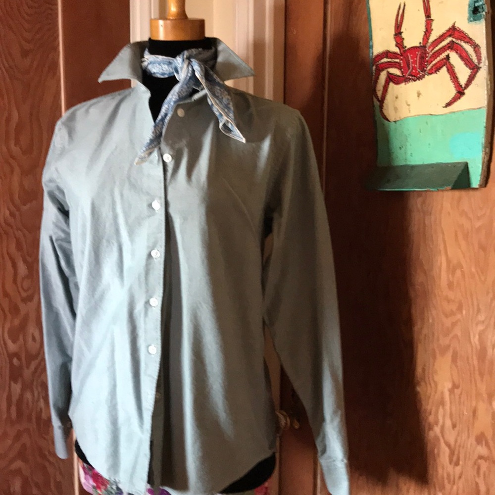 Fab Color Pima Oxford! Teal/Greenish M Devon&Jones